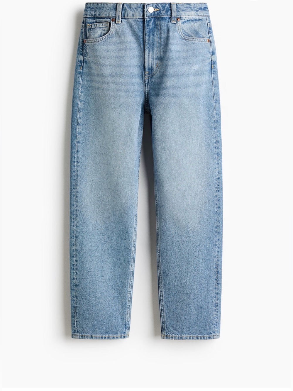 H&M Mom Slim-Fit High-Waisted Ankle Jeans